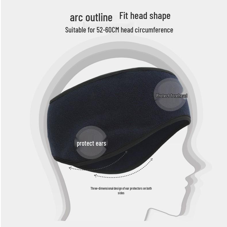 Polar Fleece Ear Warmer Headband: Windproof, Cold Protection for Cycling, Skiing, and Outdoor Sports