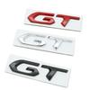 RIGR3 1Pcs Metal GT Styling Logo Car Trunk Badge Emblem Sticker Auto Body Decal For Kia Peugeot Volkswagen Ford Sticker Accessories