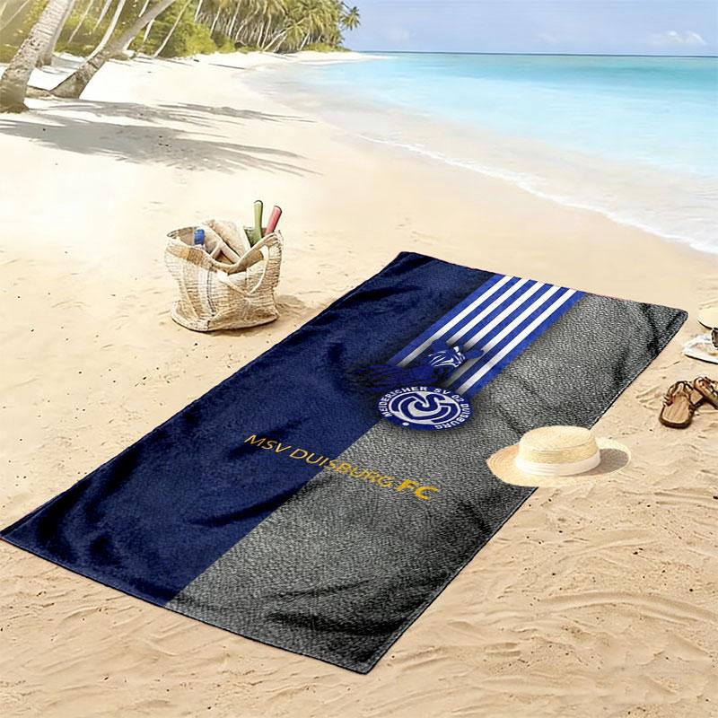 MSV Duisburg Print Beach Towel, Large Soft Quick Dry Towel for Beach Camping Swimming