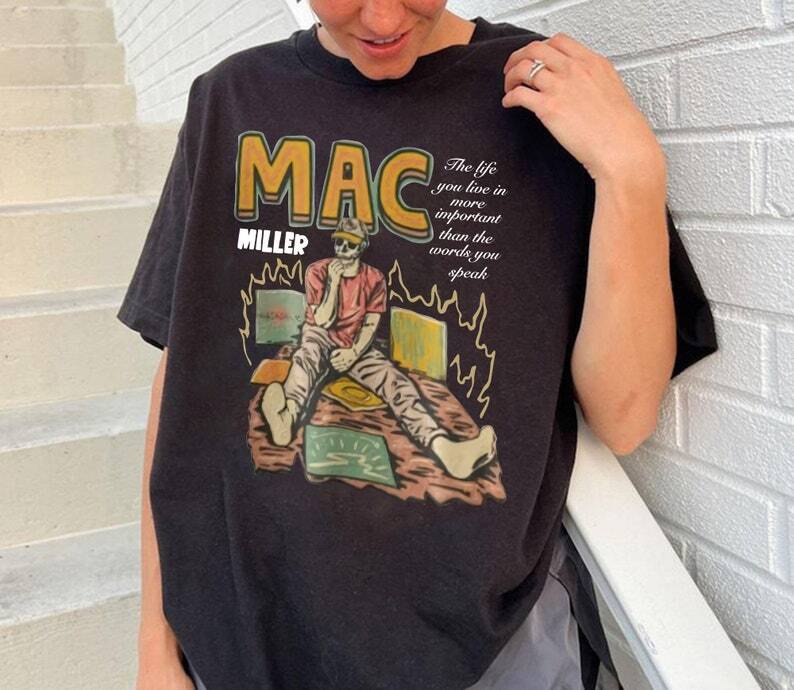 Mac Miller Black Short Sleeve Cotton Tshirt Unisex S5XL Unisex T-Shirt
