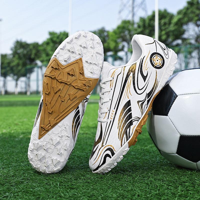 Новые нескользящие детские футбольные бутсы с шипами, мужские профессиональные спортивные тренировочные кроссовки с низким верхом, молодежные спортивные кроссовки