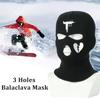Вышитая лыжная маска зимняя 3 отверстия балаклава маска вязаная шапка мотоциклетная ветрозащитная полнолицевая маска для спорта на открытом воздухе велосипедная теплая маска