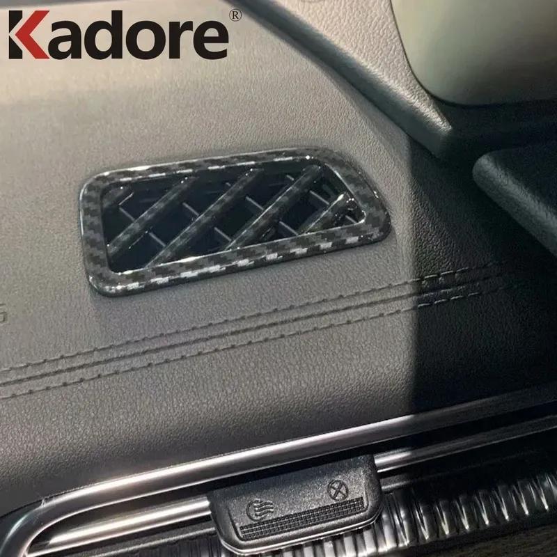 Для Kia K5 Optima DL3    Накладка на верхнюю решетку вентиляции кондиционера автомобиля из углеродного волокна, аксессуары для интерьера