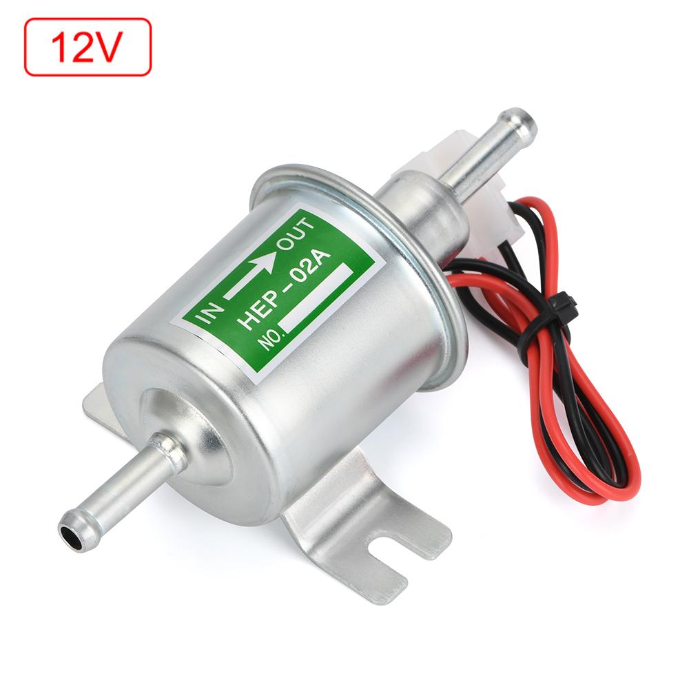 Universal Diesel Petrol Gasoline 12V 24 V Electric Fuel Pump HEP-02A Low Pressure For Most Car Carburetor Motorcycle ATV HEP02A
