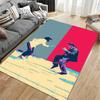 Dance Scene Pop Art Carpet suitable as a non-slip mat for the living room or bedroom sofa