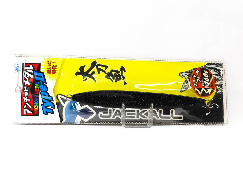 Jackall Металлический джиг тип Анчоус 2 Медленное скольжение 160 грамм Черный (0479)