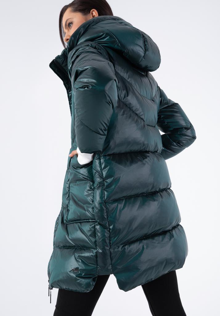 Wittchen Women's Green Nylon Hooded Down Coat