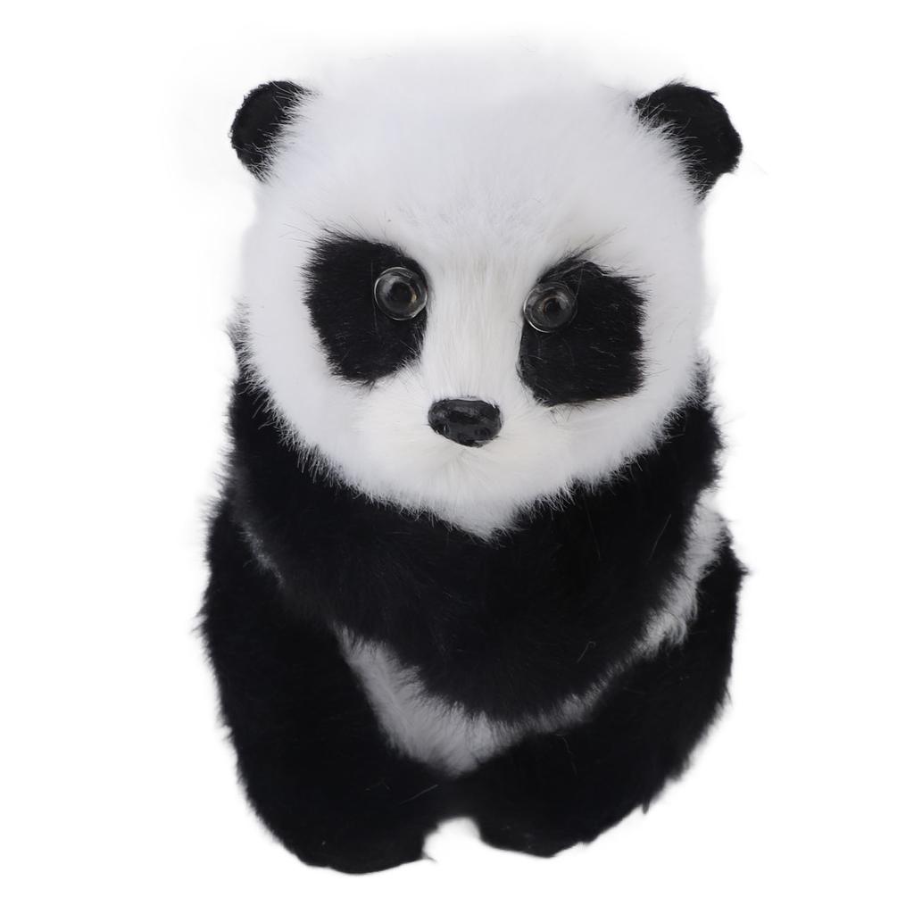 Plush Panda Toy Cute Panda Doll Animal Toy Ornament Desktop Decoration for Boys Girls Gift Birthday