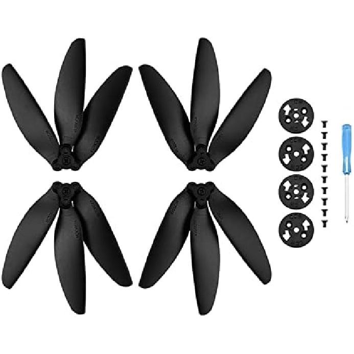 4PCS Low Noise Propeller for DJI Mavic Mini 2 Drone Replacement Foldable Quick Release Three Blade Propeller