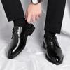 3/6/8 CM Elevator Shoes Men Dress Shoes Black Soft Leather Heighten Formal Shoes Casual Business Oxfords Suit Shoes