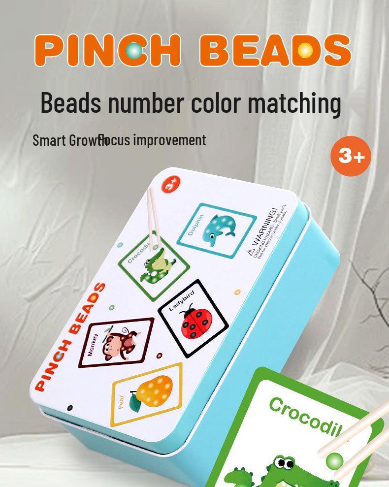 Multicolor Counting Beads Puzzle - Educational Math Game for Children