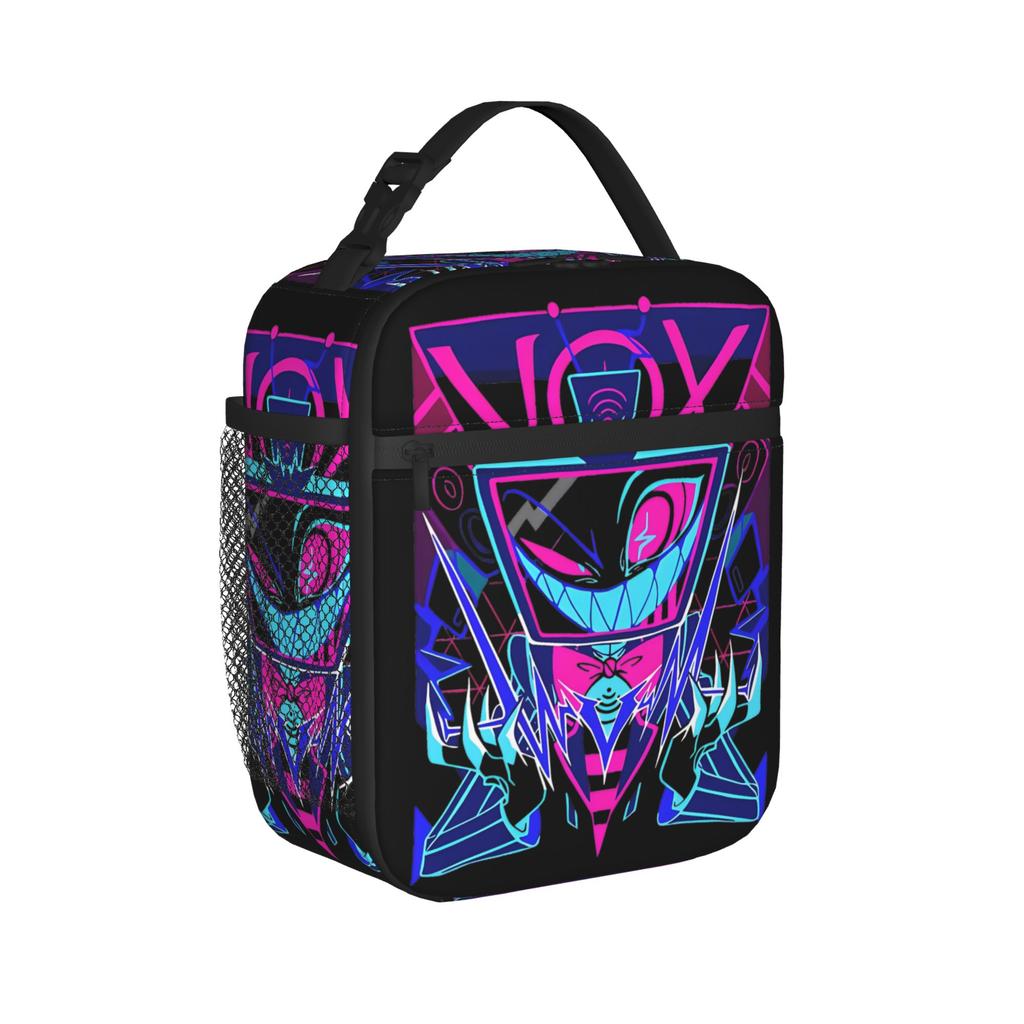 Vox Hazbined Cartoon Insulated Lunch Bags Cooler Bag Reusable,Lunch Container Portable Tote Lunch Box Food Handbags Work Outdoor