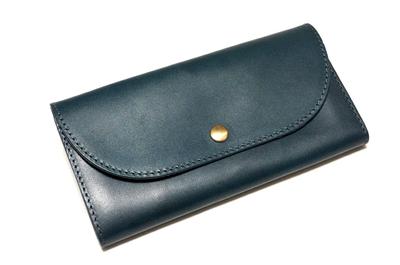 Магазин ремней SKY Длинный кошелек Tochigi Leather Flap Длинный кошелек Избранные характеристики натуральной кожи Воловья кожа Сделано в Японии (Стиль ДАРТС) [ТОЧИГИ