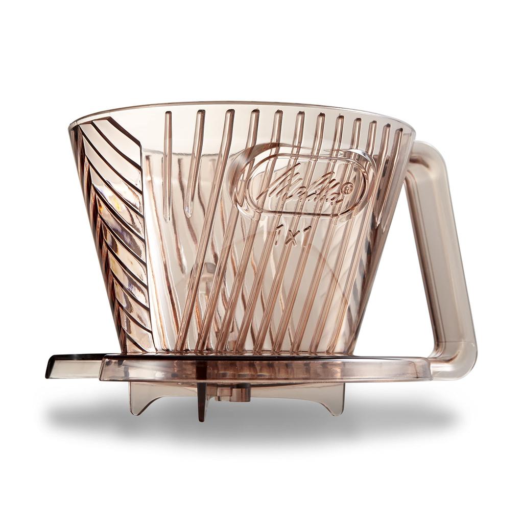 Melitta Coffee Dripper Made In Japan with Measuring Spoon Plastic for 1-2 Cups Brown Aroma Filter Series AF-M1 X 1