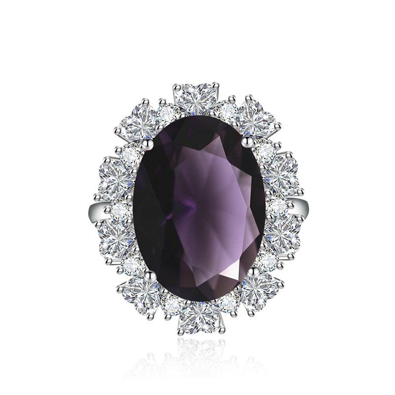 Sace Gems Винтажное роскошное кольцо с цирконом 13*18 мм для женщин, ювелирные изделия в придворном стиле, свадебное обещание, вечерние подарок