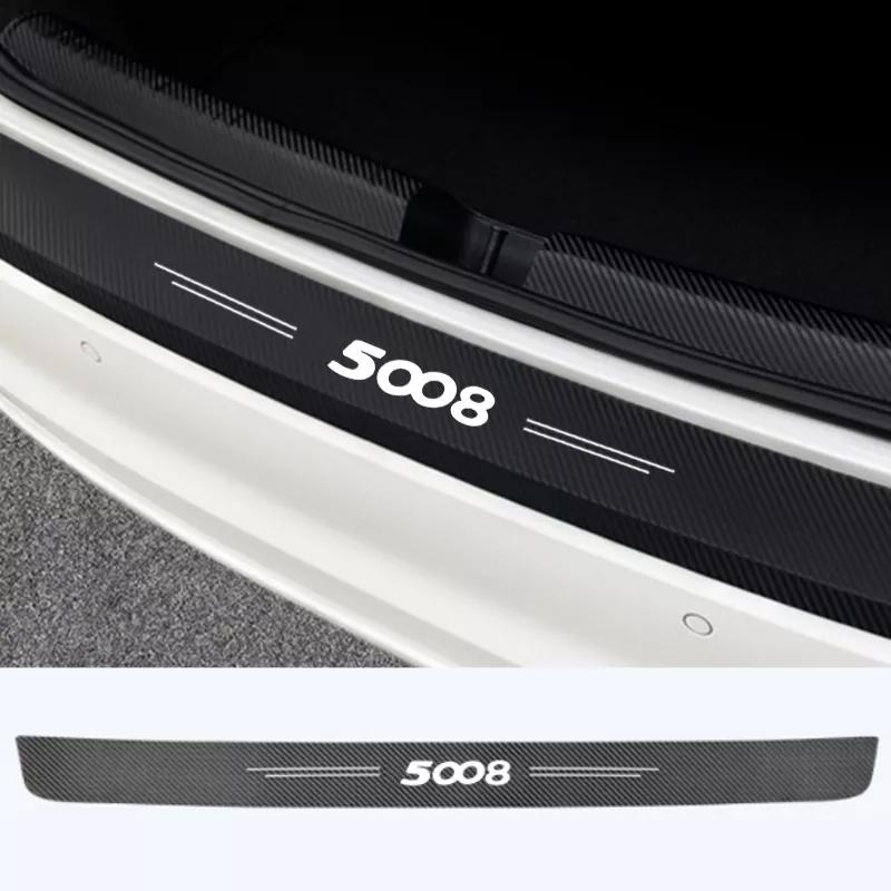 1 шт. автомобильный бампер из углеродного волокна, защита от царапин, наклейка для Peugeot 206 307 308 408 407 508 2008 5008 107
