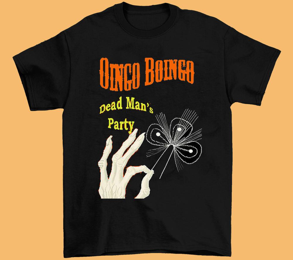 New Oingo Boingo 1986 Heavy Cotton Black All size Tee Shirt KC766 Unisex T-Shirt