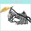 Halloween Costume Mask With Metallic Embellishments For Cosplay And Party Wear