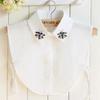 Fashion Women's Detachable Collar Shirt Fake Collar White Decoration Ladies False Collar Necklace Dress Blouse Top Accessories