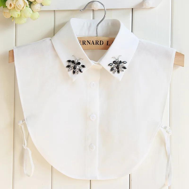 Linbaiway Women's Detachable Collar Shirt Fake Collar White Decoration Ladies False Collar Necklace Dress Blouse Top Accessories