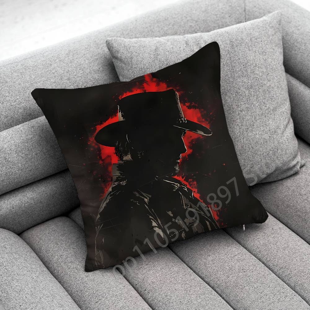 R-Red D-Dead Redemption Morgan Rdr2 Throw Pillow Case For 45X45Cm 40X40Cm 55X55Cm 50X50Cm 30X30Cm Square Car Pillowcase Shell