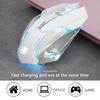 Gaming Mouse Rechargeable 2.4GWireless Bluetooth Mouse Mute Ergonomic Mouse for Computer Laptop LED Backlit Mice for IOS Android