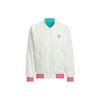 adidas Originals X Feifei Ruan Collaboration FW23 Двусторонняя атласная вышитая куртка с цветными блоками Куртка унисекс IX4242
