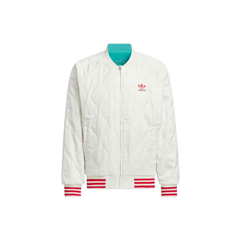 adidas Originals X Feifei Ruan Collaboration FW23 Двусторонняя атласная вышитая куртка с цветными блоками Куртка унисекс IX4242