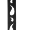 Planet Waves L25W1411 Кожаный гитарный ремень 2,5 дюйма, узор Paisley Window, черный с белым от D'Addario
