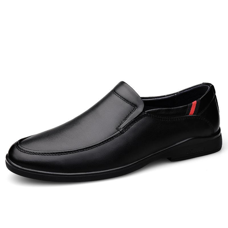 Модные мужские туфли из натуральной кожи, нескользящие мокасины, мужская повседневная обувь, мягкая подошва, удобная обувь для вождения, обувь для прогулок в парке