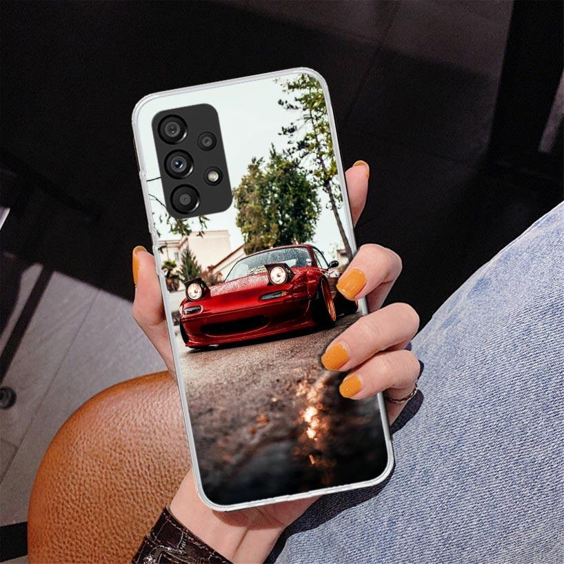 JDM Машина MX5 Милый Чехол для Телефона Для Samsung Galaxy A52 A32 A22 A12 A51 A31 A50S A30S A20S A10S Note 20 Ultra 10 Plus S10 A72 A71 Gal