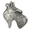 Scottish terrier, Aberdeen Terrier, Scottie - Dog necklace in gift box, silver-plated locket for dog fan, striking pendant by Art-Dog brand