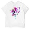Trans flag mermaid T-Shirt anime clothes heavyweights customs design your own blanks mens graphic t-shirts anime