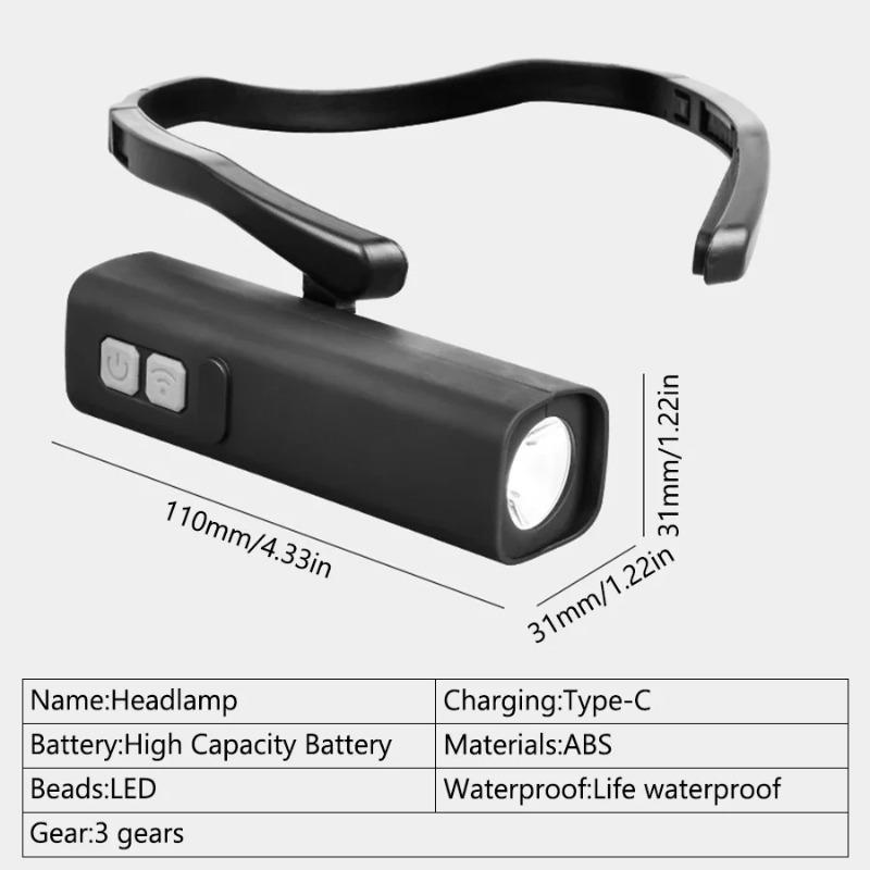 Новая Сенсорная Фара на Голову USB-перезаряжаемый Светодиодный Фонарик Налобный Фонарь Налобный Фонарь для Ушей Наружный Водонепроницаемый Кемпинг Бег Рыбалка Фонарь