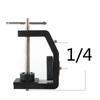 Aluminum Desktop Clamp C Clamp for Camera Tripod Head with 1/4Inch Connection Adapter Desk Mount Clamp