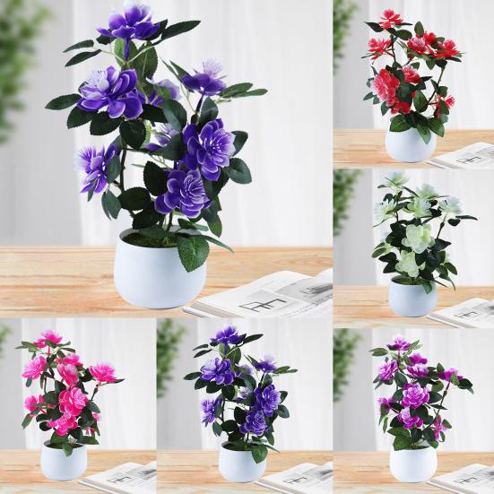 1 компл., искусственное растение в горшке, портативное, неувядающее, пластиковое, для домашнего декора, имитация цветка для свадьбы