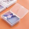 Transparent Plastic Storage Box Photocards Small Card Storage Box Desk Organizer Box Classification Box Stationery