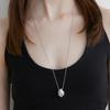 By Hyeres Echo Shell Chain Necklace (Silver) BH7N59773WB700