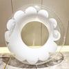 Adult Float with for Water Perfect for Summer Diameter Floral Ring, O-Shaped, Handle, Play, Sparkly, Vacation, Swimming, 70/90/100mm (Transparent