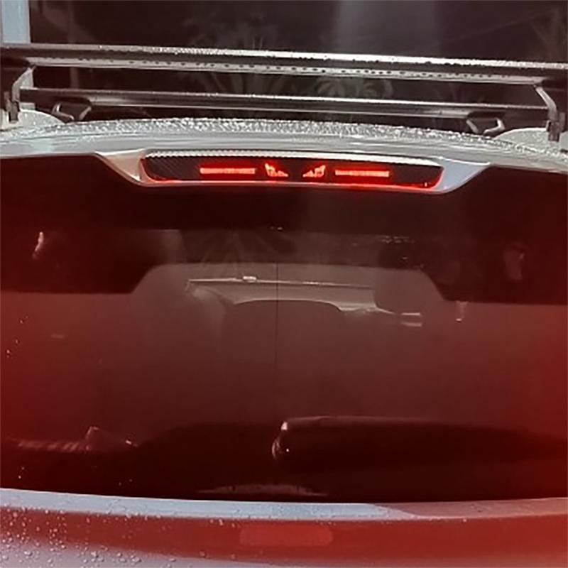 For Geely Coolray 2020 2021 Specialized High-position Brake Light Stickers Car Logo Carbon Fiber Texture Automobiles