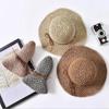 Летняя японская и корейская складная соломенная шляпа, плетёная вручную шляпа, уличный солнцезащитный козырёк и защита от солнца, женская широкополая пляжная шляпа-рыбака