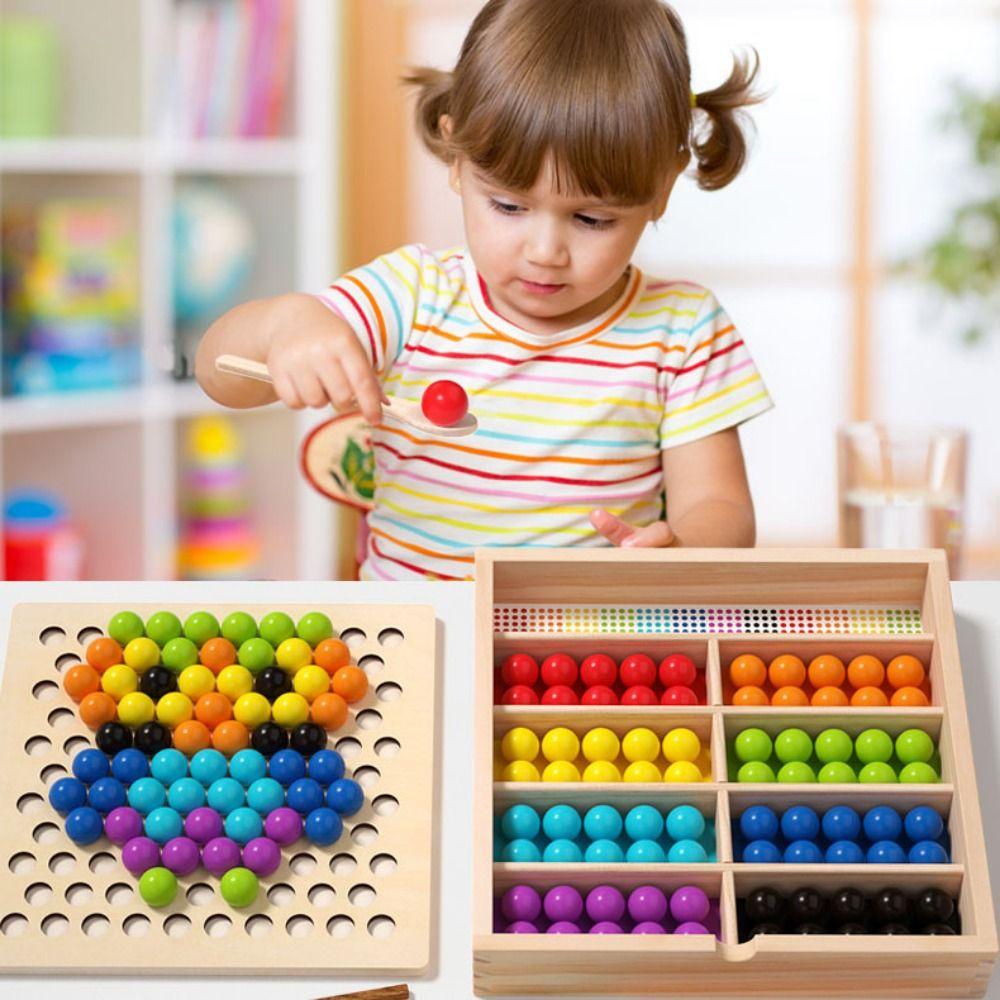 Rolling Bead Bead Color Matching Game Puzzle Color Sorting Game Fine Motor Training