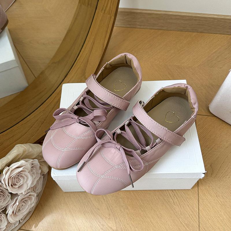 Модные женские сандалии-лоферы на плоской подошве со шнуровкой, повседневные Мэри Джейн, спортивная обувь, тренд 2025, летние женские, мягкая подошва, неглубокие, удобные, zapatillas