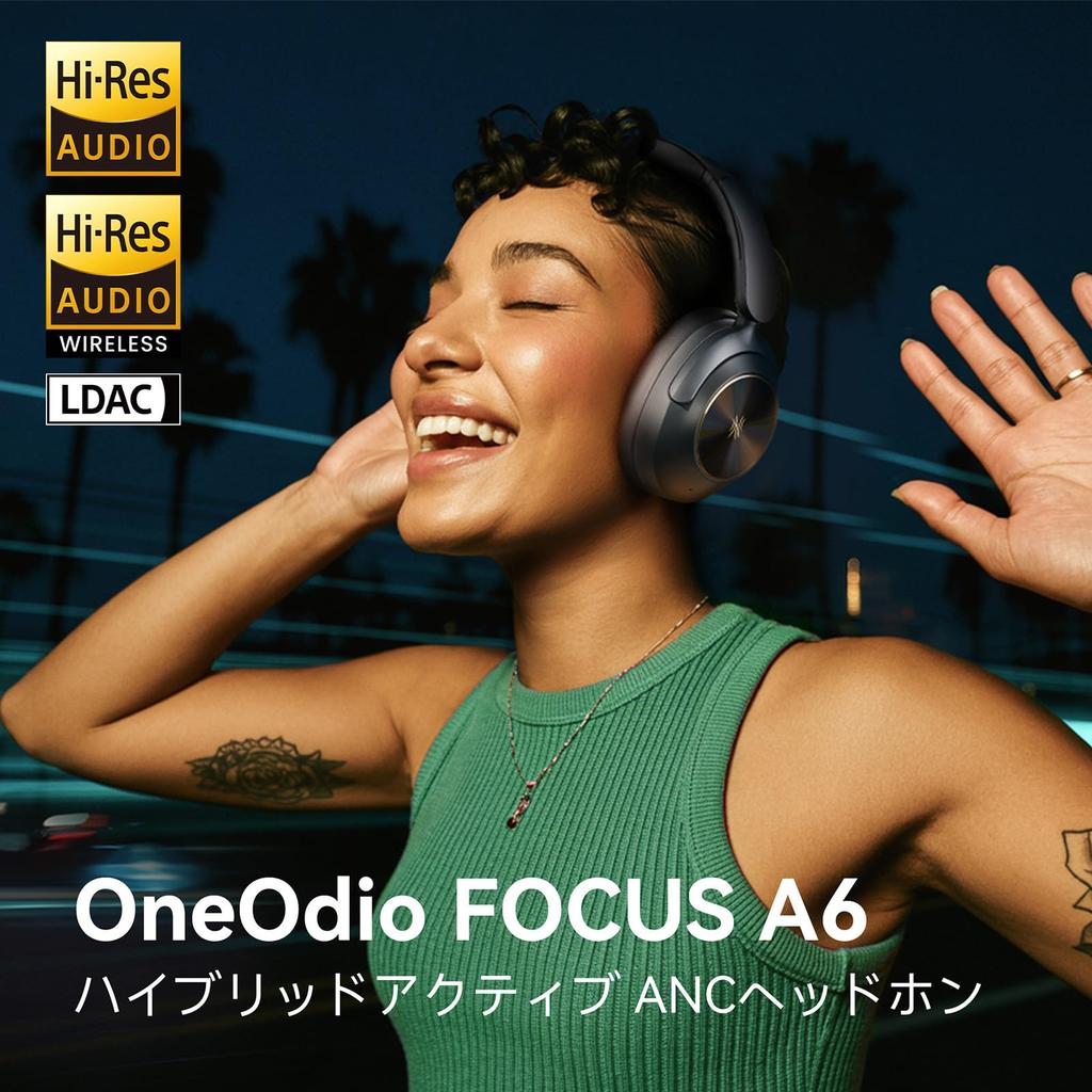 OneOdio Focus A6 Беспроводные Гибридные Шумоподавляющие Bluetooth До 75 часов музыки Выделенный Окружающий Звук Bluetooth Микрофон Наушники, Шумоподавление, 6.0,