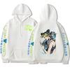 Anime JoJo Bizarre Adventure Stone Ocean Hoodie Jolyne Cujoh Print Hooded Men Women Hoodies Harajuku Streetwear Male Sweatshirt