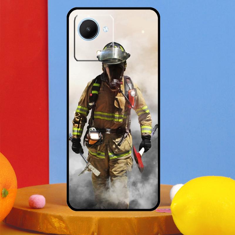 Firefighter Heroes Fireman For Realme GT7 Pro GT6 10 11 12 13 14 15 Pro Plus C55 C67 C63 C61 C53 C35 C65 C75 C71 Case