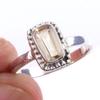 Natural Citrine Gemstone Handmade 925 Solid Sterling Silver Ring Size 7 z8s31