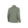 Li-Ning Plain Open-Collar Casual Long Sleeve Sweatshirt Men Sweatshirt Gray-Green AWDT989-2