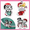Copper Christmas Snowman Old Man Charm Pendant Beads Fit Original Bracelet For Women Valentine Day Jewelry Gifts