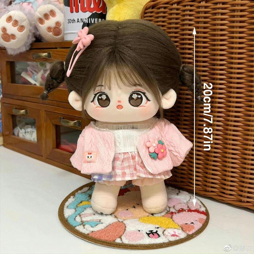 20cm Can Change Clothes Cloth Dolls Dress Up Baby Clothes Naked Baby Doll  Collection Gift